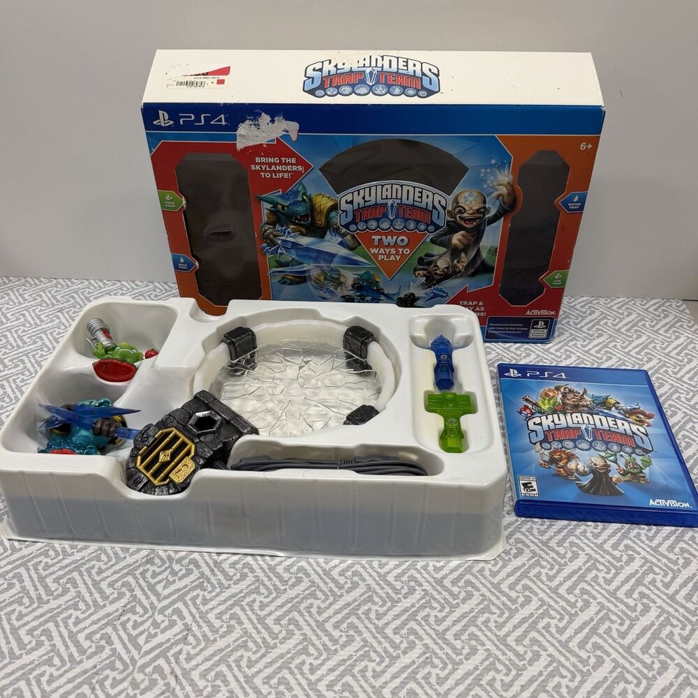 Skylanders Trap Team: Starter Pack W/Game OPENED - Sony PlayStation 4 2014 CIB